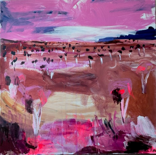 Collaboration with rural students 91x91cm