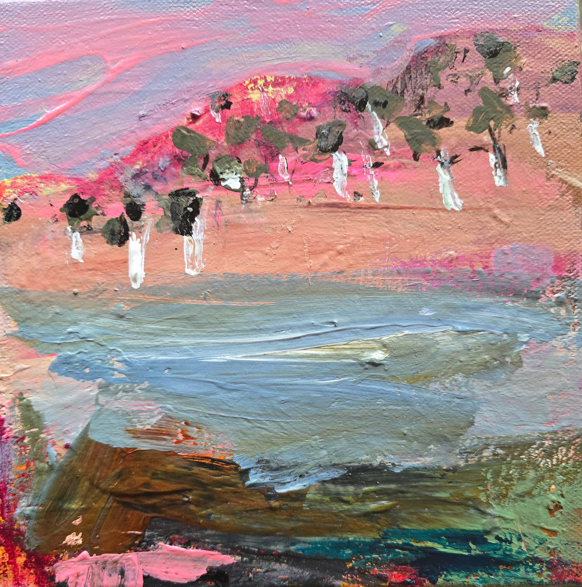 Lakeside Summer 20x20cm original