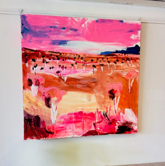 Collaboration with rural students 91x91cm