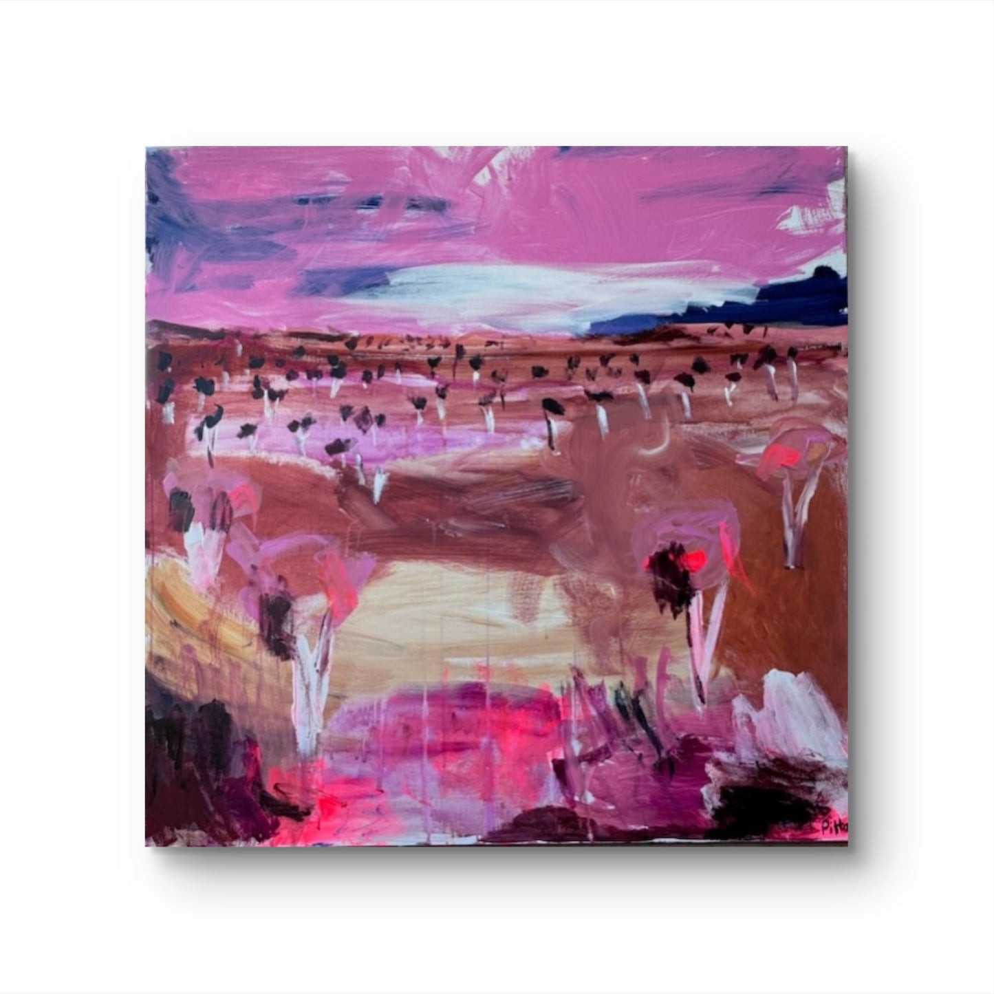 Collaboration with rural students 91x91cm