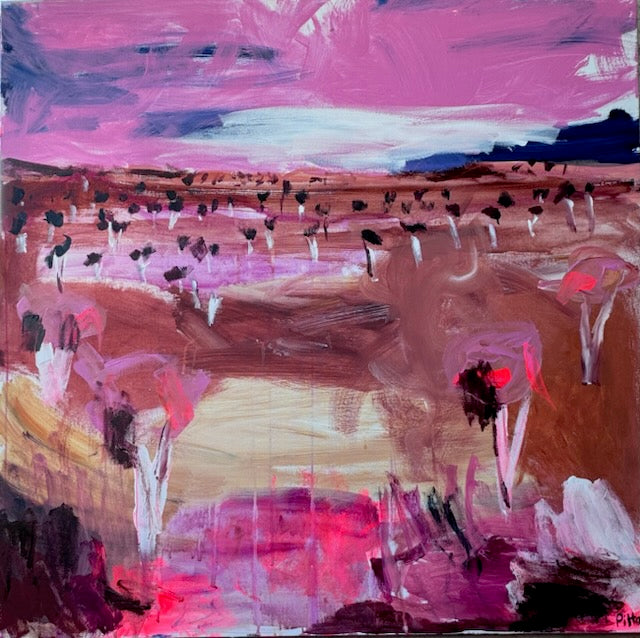 Collaboration with rural students 91x91cm