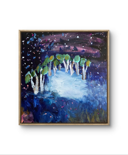 'Somewhere in another place ' framed